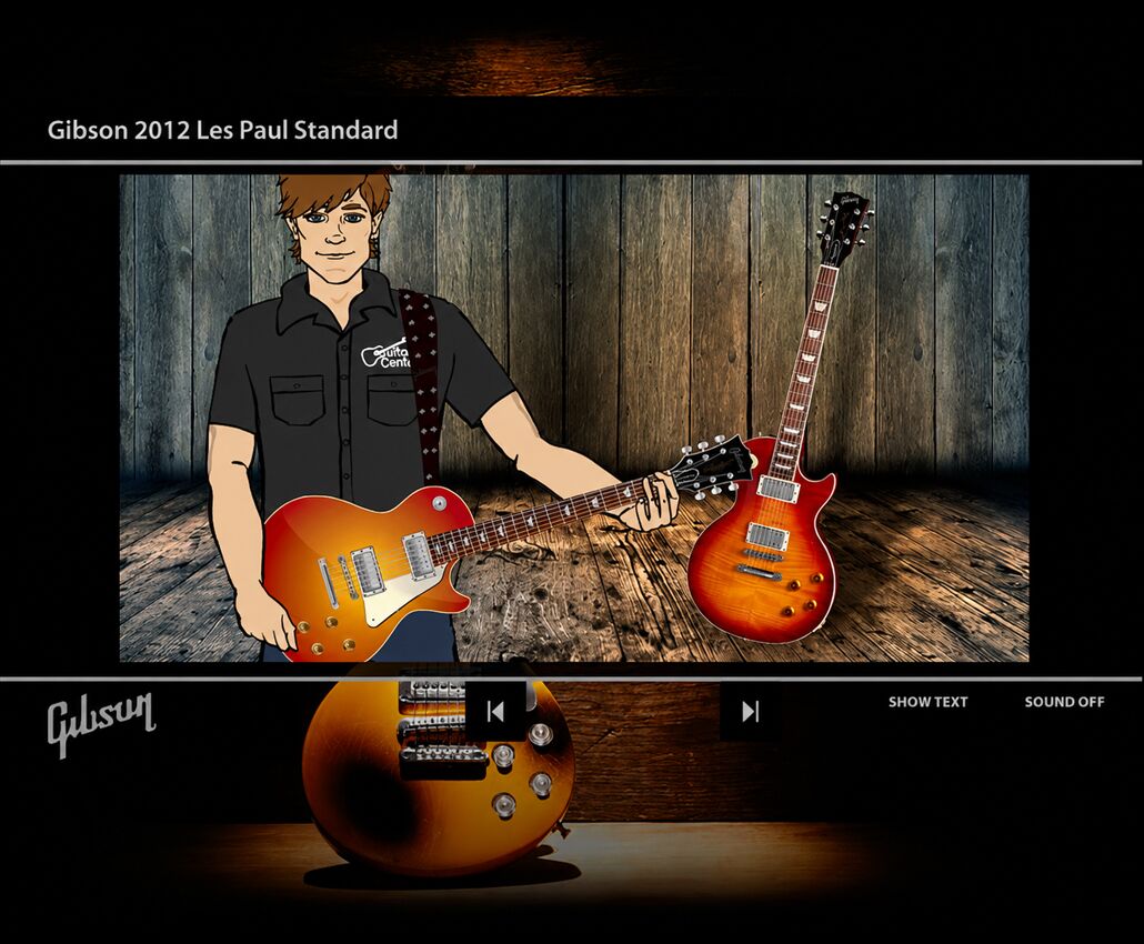Guitar Center eLearning module design, short view