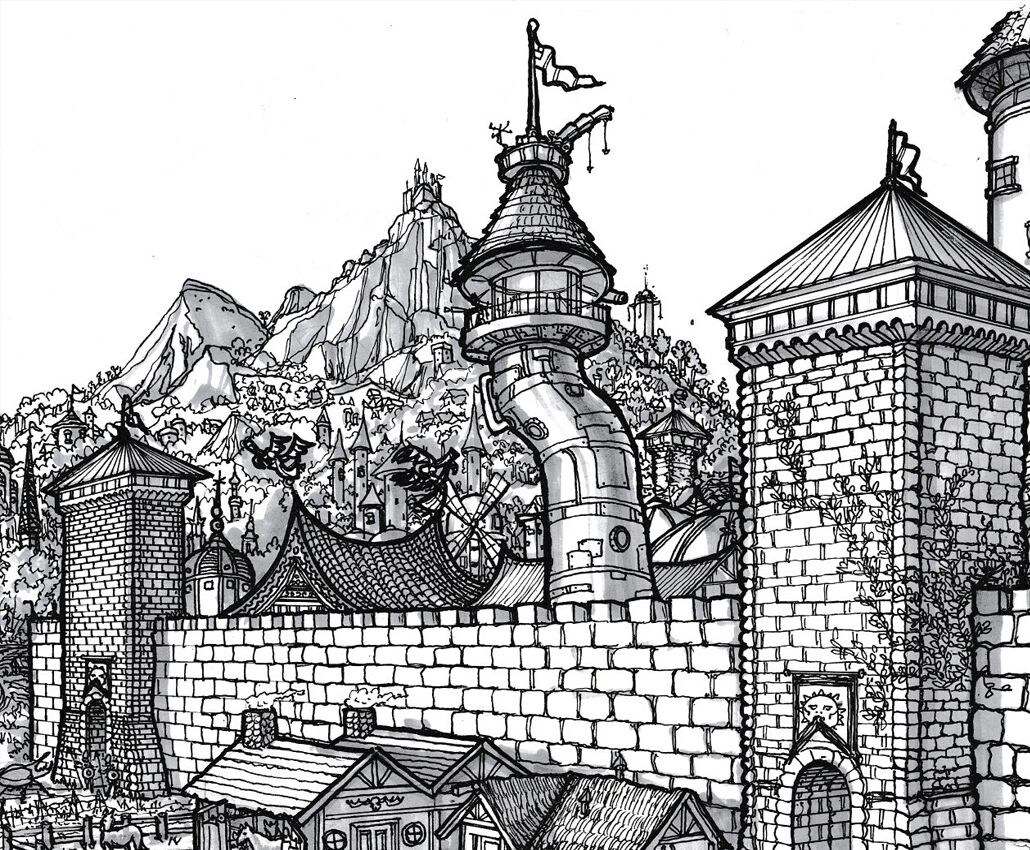 Sega concept art and promotional artwork, short view